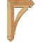 Ekena Millwork Thorton Arts and Crafts Rough Sawn Bracket w/ Offset Brace, Western Red Cedar, 6"W x 16"D x 24"H BKT0604X16X24THR03RWR - alternate 3